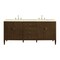 James Martin Vanities 72'' Double Vanity, Mid Century Walnut w/ 3 CM Eternal Marfil Quartz Top 485-V72-WLT-3EMR - alternate 1